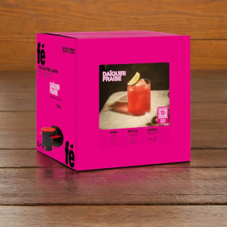 BIB Cocktail Alcoolisé d'inspiration Daïquiri Fraise (12,40%) - 50 Cocktails (5L)