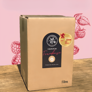 Cubi 5L de Liqueur de Framboise La Petite Merveille, médaille d'or Lyon 2025