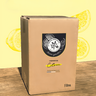 Cubi 5L de Liqueur de Citron La Petite Merveille, gamme apéritive, produit de Haute-Loire