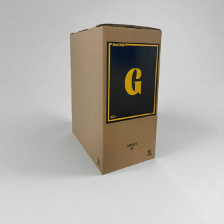 BIB 3L d'apéritif à la Gentiane 'G' de la marque Racine, 32 degrés.