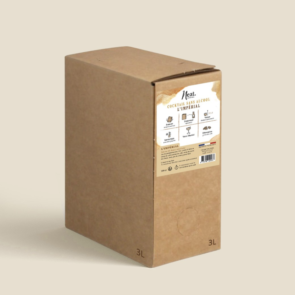 Cocktail sans alcool L'Impérial Neat Cocktails - Format BIB 3L (Abricot, Pamplemousse & Café)