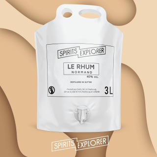 Format Vrac : Cubi de 3 Litres de Rhum Normand pour cocktails et professionnels CHR