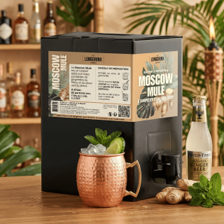 Fontaine à cocktail Moscow Mule 5L en situation d'apéro entre potes