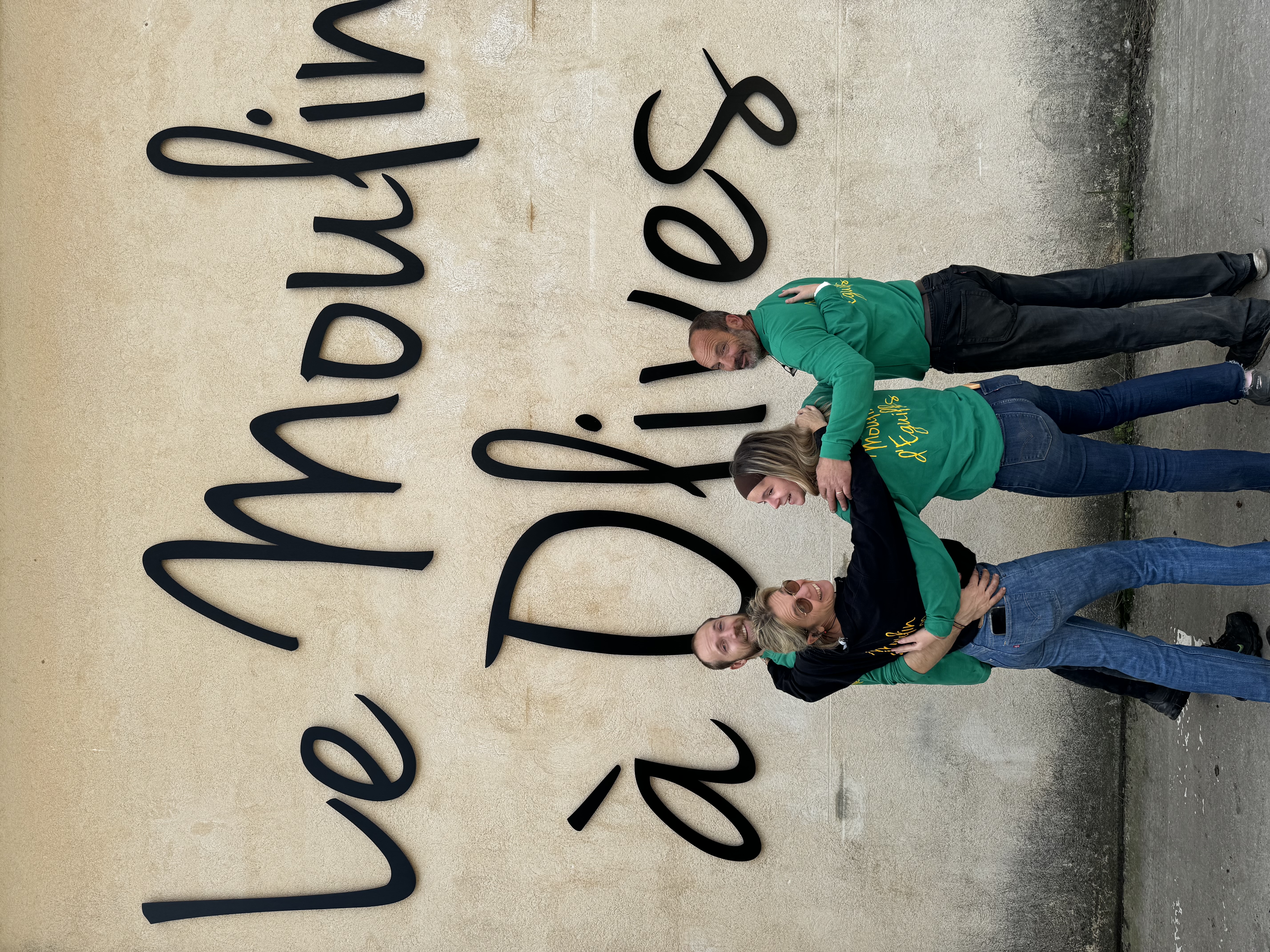 Rodolphe, Nathalie, Robin et Louise - La famille du Moulin d'Eguilles