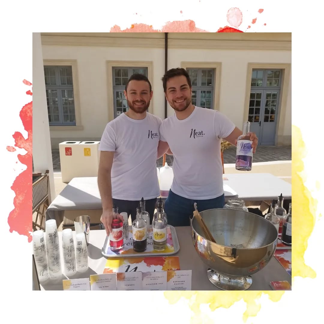 Benjamin et Valentin, fondateurs de Neat Cocktail