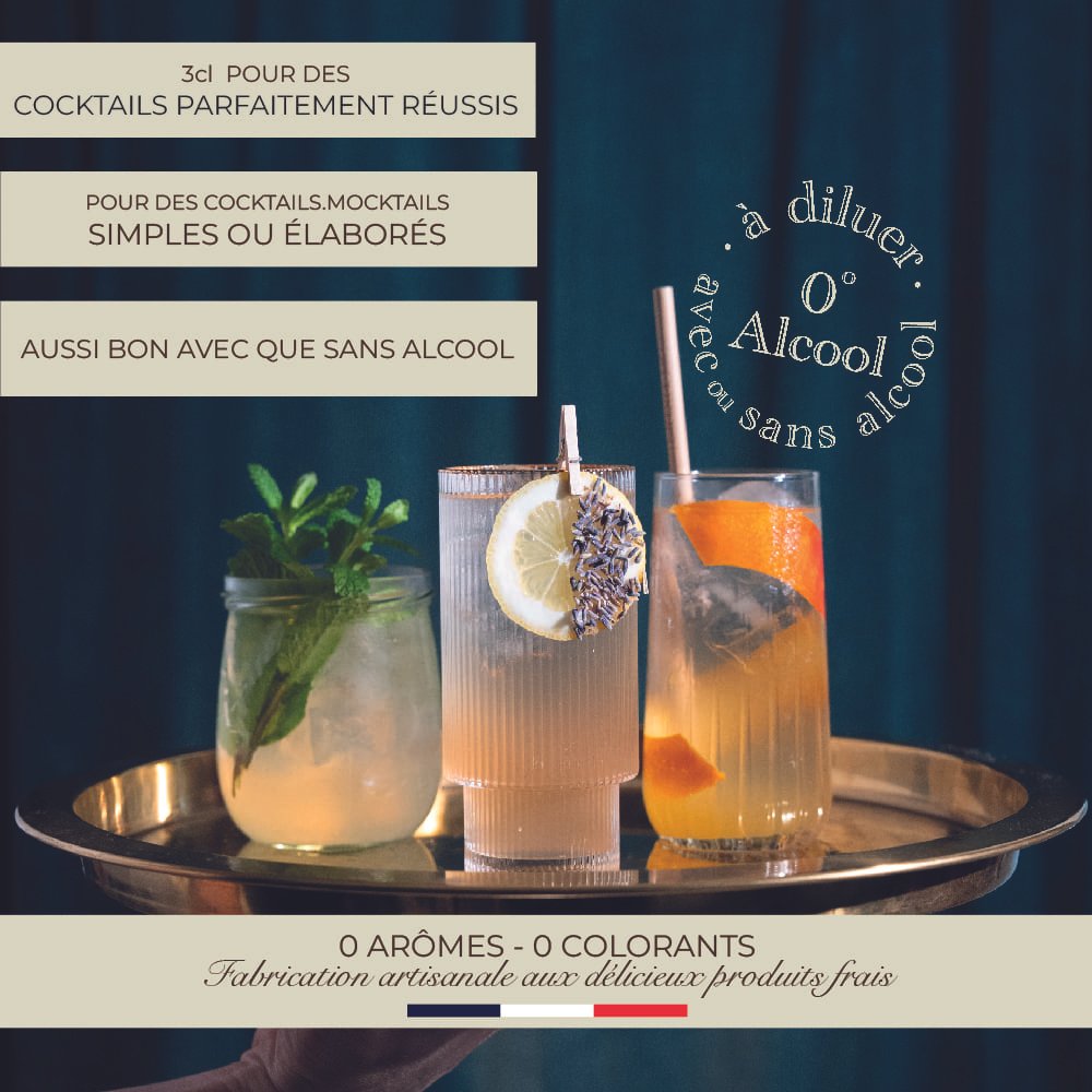 Cuisine de produits frais pour bases de cocktails